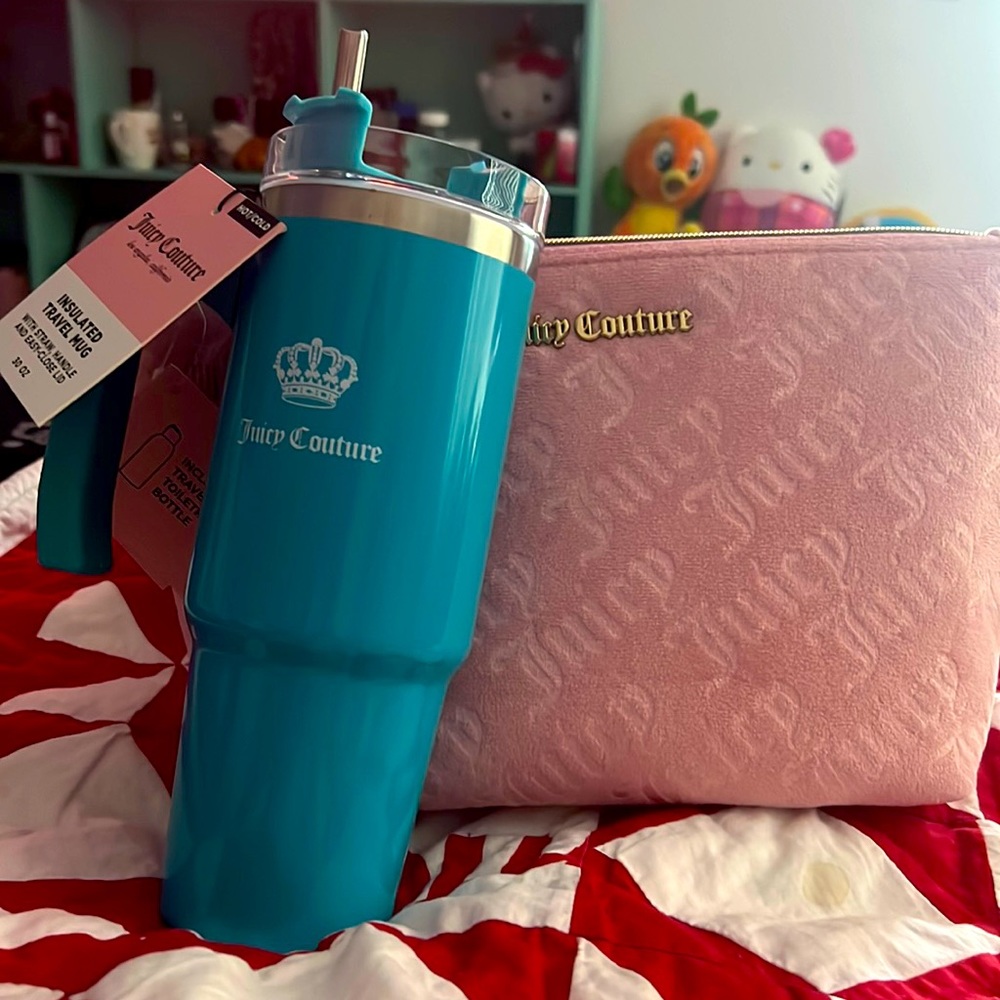 Juicy couture official bag and tumbler brand new
